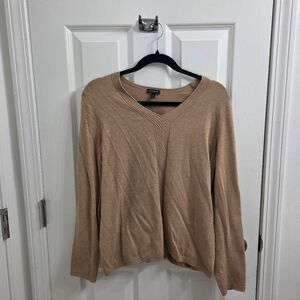 Talbots Camel V-Neck Women's Sweater